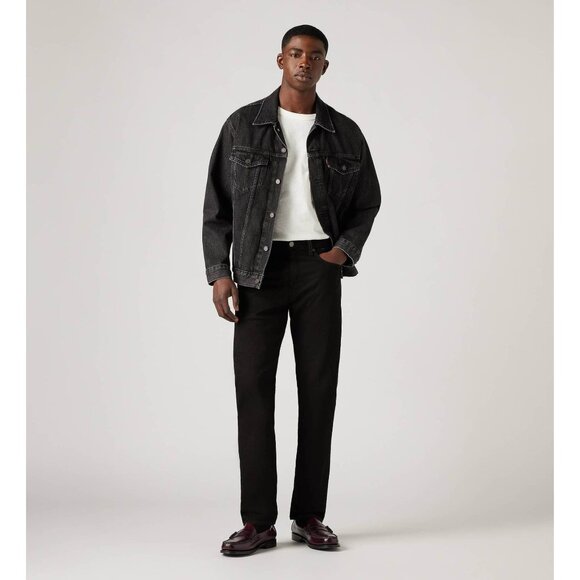 Levi's Men's 502 Taper Jeans Nightshine Black | w33 L30 - Picture 7 of 9